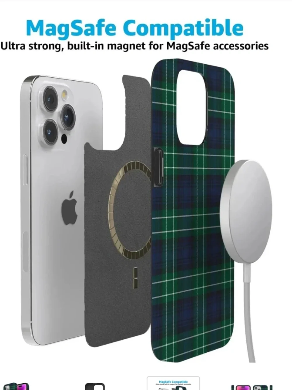 Casely iPhone 15 Pro Spruce Kitty and Vibe Holiday Case